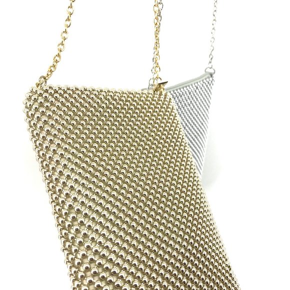 MUNDI Sparkle Mesh Ball Clutch Crossbody Bag - Picture 3 of 8